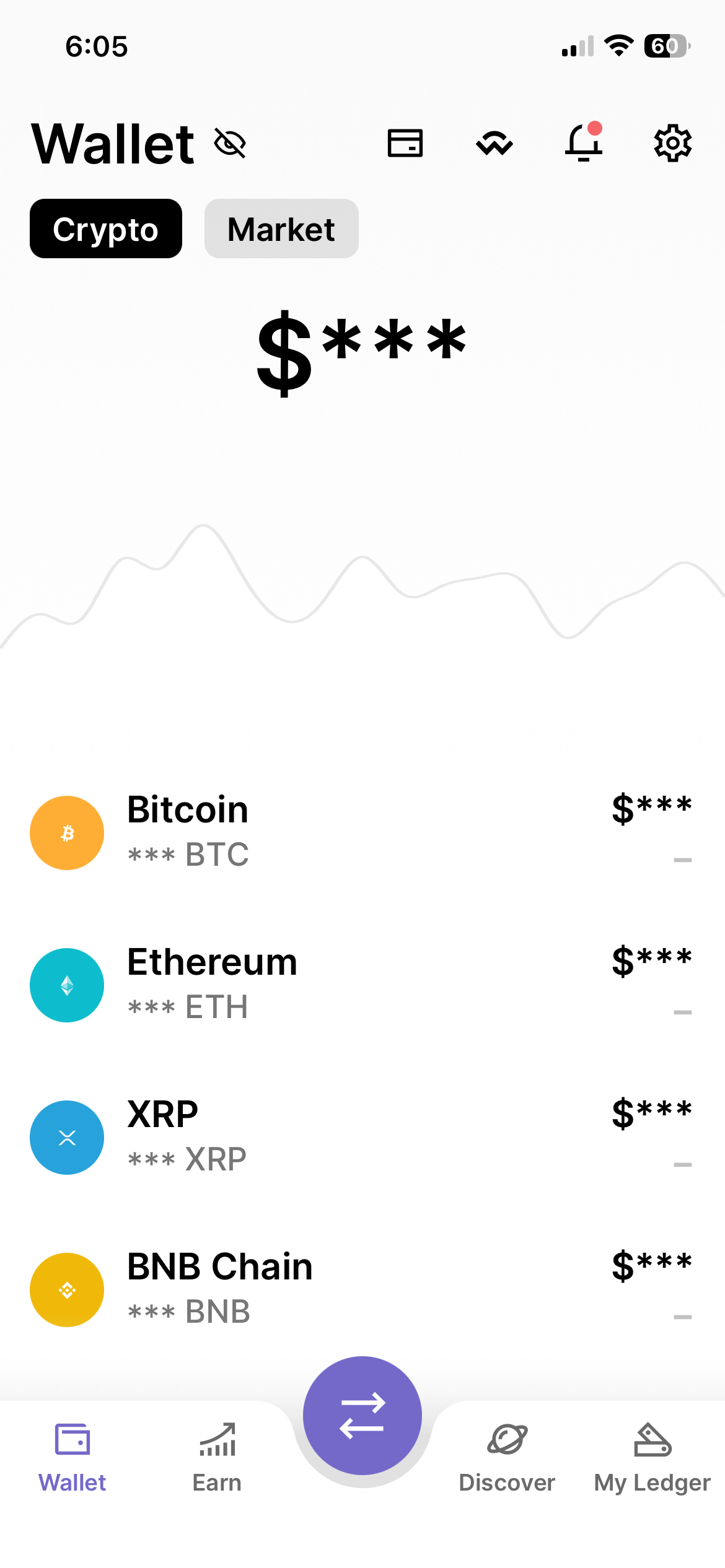 Ledger Wallet™（旧Ledger Live）で非表示モードを有効にする